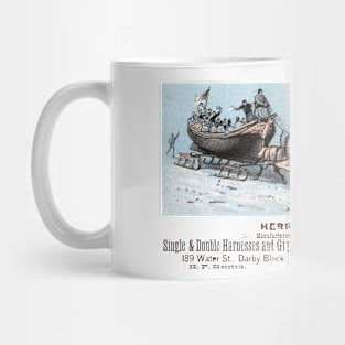 1880 Sleigh Riding Party, Maine Mug